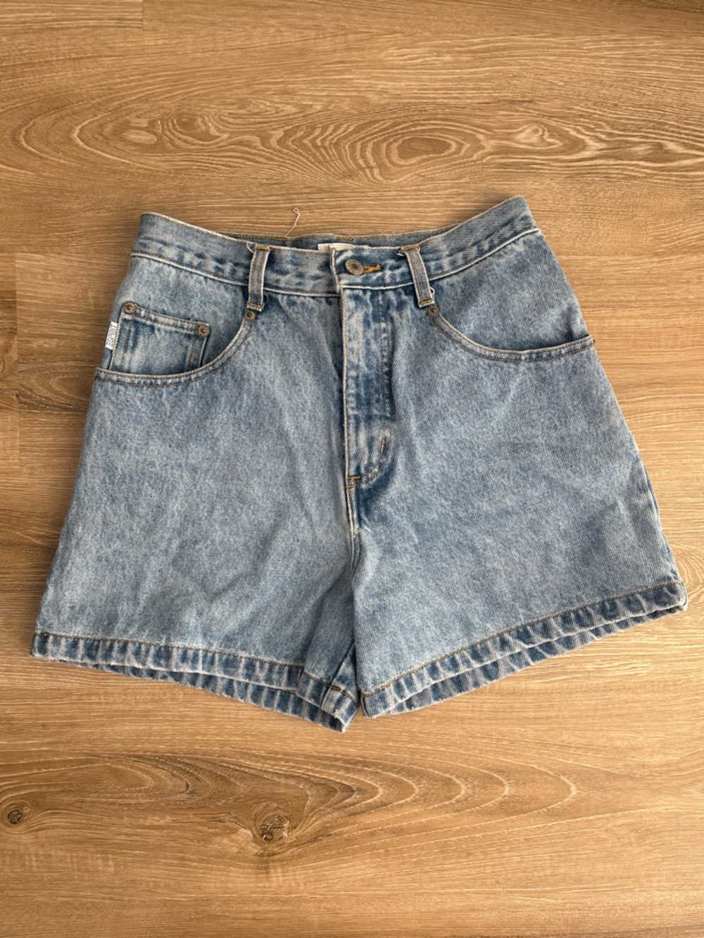 Vintage 90s Esprit Light Blue Denim Mom Jean Shorts High Rise